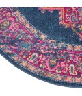 Nourison Passion Round Area Rug PSN03-Blue