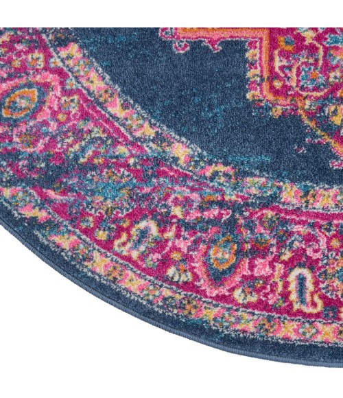 Nourison Passion Round Area Rug PSN03-Blue