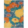 Nourison Allur - Alr06 Turquoise/Multicolor Area Rug 5 ft. 3 X 7 ft. 3 Rectangle