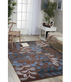 Nourison Contour - Con02 Mocha Area Rug 3 ft. 6 X 5 ft. 6 Rectangle