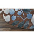 Nourison CONTOUR Area Rug Nourison Contour Round Area Rug CON02-Mocha