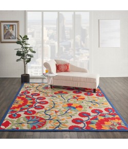 Nourison Aloha - Alh20 Red Multicolor Area Rug 9 ft. 6 X 13 ft. Rectangle