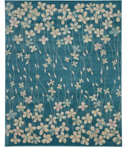 Nourison Tranquil(Traql) - Tra04 Turquoise Area Rug 8 ft. 10 X 11 ft. 10 Rectangle
