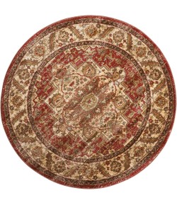 Nourison Delano - Del05 Brick Area Rug 5 ft. 3 X Round