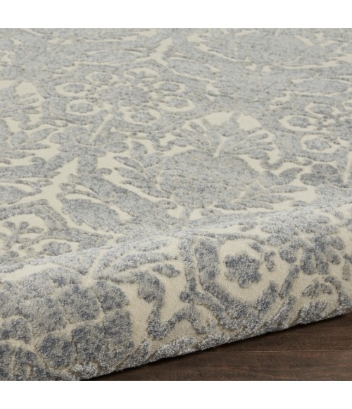 Nourison SAHARA Area Rug kathy ireland Home Sahara Area Rug KI390-Ivory/Platinum