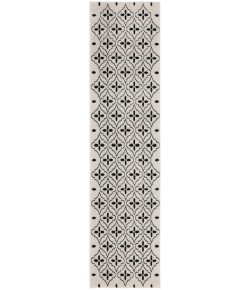 Nourison Home Nourison Essentials Ivory Black NRE04 2 ft. 2 in. X 7 ft. 6 in. Rectangle Rug