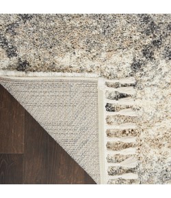 Nourison Home Oslo Shag OSL01 Ivory/Grey 7 ft. 10 in. X 10 ft. 6 in. Area Rug