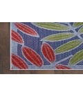 Nourison Aloha Navy Multicolor ALH18 5 ft. 3 in. X 7 ft. 5 in. Rectangle Rug