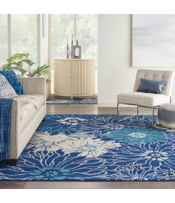 Nourison Home Passion PSN17 Navy Ivory 6 ft. 7 in. X 9 ft. 6 in. Area Rug