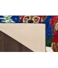 Nourison Accent Decor/Xmas Navy Rug 171JP 2 ft. X 3 ft. Rectangle - Rugs Town Nourison Accent Decor/Xmas Navy 171JP 2 ft. X 3 ft. Rectangle Rug