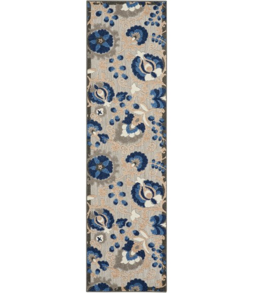 Nourison Aloha Runner Area Rug ALH17-Natural/Blue