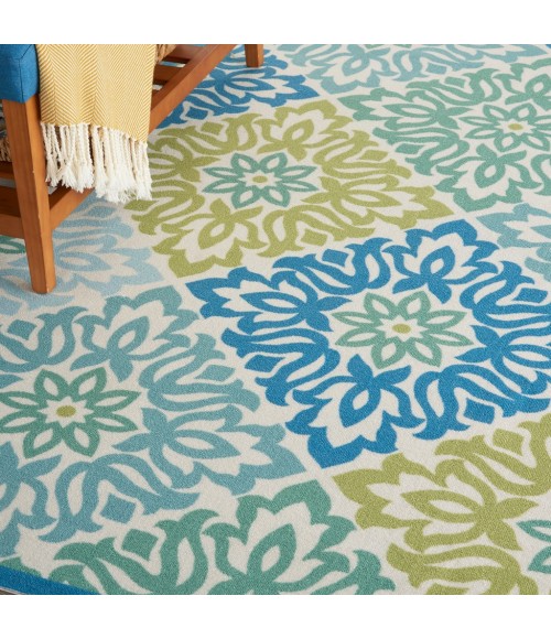 Nourison SUN N' SHADE Area Rug Waverly Sun N' Shade Area Rug SND23-Marine