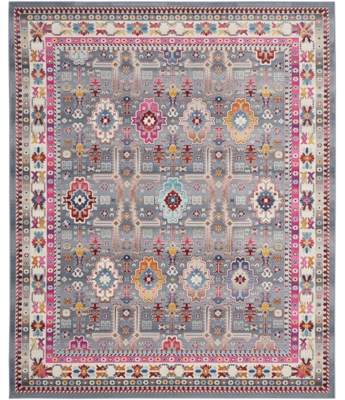 Nourison Vintage Kashan Area Rug VKA05-Grey/Multi