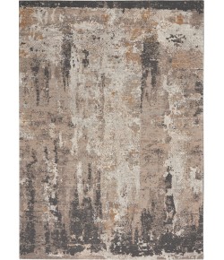 Nourison Tangra Cream Grey TNR05 4 ft. X 6 ft. Rect. Rug