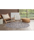 Nicole Curtis Machine Washable Series 1 Olive Ivory SR104 4 ft. Round Rug