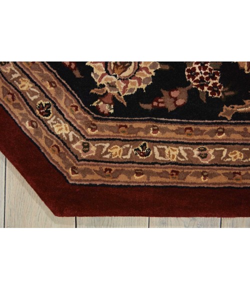 Nourison 2000 Octagon Area Rug 2002-Burgundy