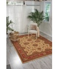 Nourison Living Treasures Area Rug LI04-Ivory/Red