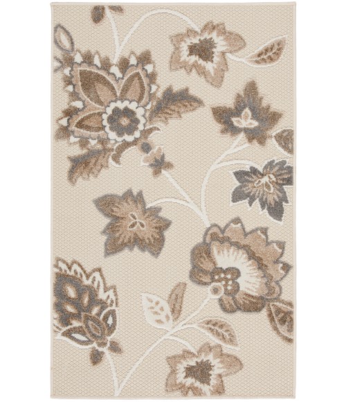 Nourison Aloha Beige ALH31 2 ft. 8 in. X 4 ft. Rectangle Rug