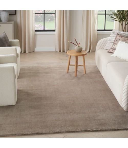 Nourison Plush Cloud Taupe PLC01 8 ft. X 10 ft. Rect. Rug