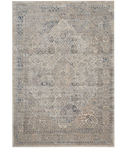 kathy ireland Home Malta Area Rug MAI01-Ivory/Blue