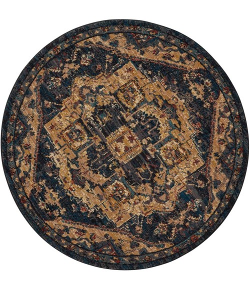 Nourison 2020 Area Rug Nourison 2020 Round Area Rug NR206-Midnight