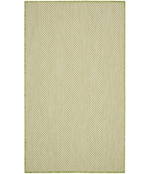 Nourison Courtyard Area Rug COU01 Ivory Green 3' x 5'