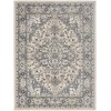 Nourison Quarry Ivory Blue QUA05 4 ft. X 6 ft. Rect. Rug