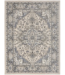 Nourison Quarry Ivory Blue QUA05 4 ft. X 6 ft. Rect. Rug