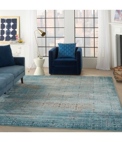 Nourison Karma - Krm01 Blue Area Rug 6 ft. 7 X 9 ft. 6 Rectangle