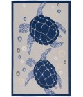 Nourison Aloha Navy Blue ALH27 9 ft. X 12 ft. Rectangle Rug
