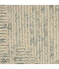 Nourison Vail Ivory Grey Teal VAI04 3 ft. 9 in. X 5 ft. 9 in. Rect. Rug
