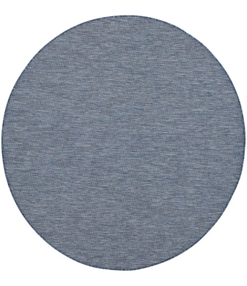 Nourison Positano Round Area Rug POS01-Navy Blue