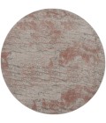 Nourison Rustic Textures Area Rug RUS15 Light Grey/Rust 7'10" Round