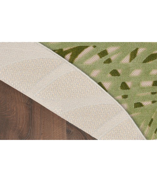 Nourison Aloha Ivory Green ALH41 5 ft. 3 in. Round Rug