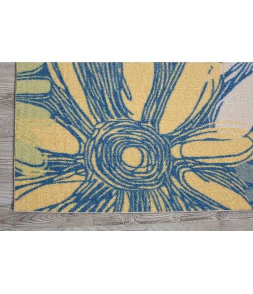 Nourison HOME & GARDEN Area Rug Nourison Home & Garden Square Area Rug RS022-Blue