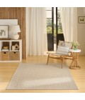 Nourison Tulum Cream TLM05 5 ft. 3 in. X 7 ft. Rect. Rug