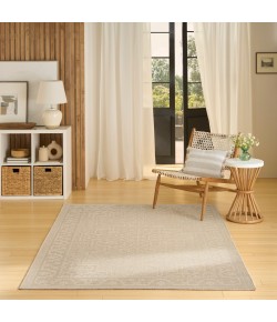 Nourison Tulum Cream TLM05 5 ft. 3 in. X 7 ft. Rect. Rug