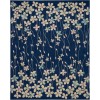 Nourison Tranquil(Traql) - Tra04 Navy Area Rug 8 ft. X 10 ft. Rectangle