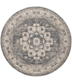 Nourison Home Quarry QUA07 Grey Ivory 5 ft. 3 in. Round Area Rug
