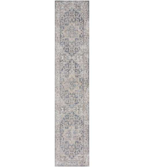 Nourison Astra Machine Washable Area Rug ASW12 Grey/Blue