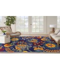 Nourison Aloha Navy Multicolor Rug ALH17 9 ft. X 12 ft. Rectangle - Rugs Town Nourison Aloha Navy Multicolor ALH17 9 ft. X 12 ft. Rectangle Rug