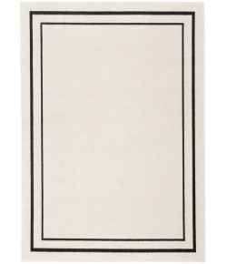 Nourison Essentials - Nre02 Ivory Black Area Rug 5 ft. X 7 ft. Rectangle