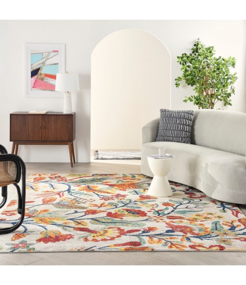 Nourison ALLUR Area Rug Nourison Allur Area Rug ALR09-Ivory Multicolor