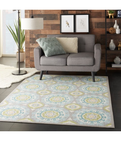 Nourison SUN N' SHADE Area Rug Waverly Sun N' Shade Area Rug SND16-Jade