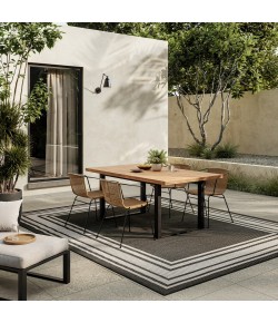 Nourison Horizon Indoor/Outdoor Black HOZ03 9 ft. X 12 ft. Rect. Rug