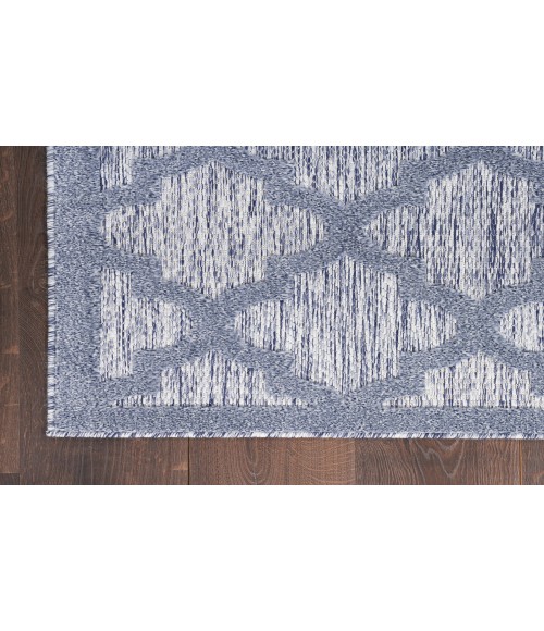 Nourison Easy Care Denim Blue NES01 2 ft. X 6 ft. Rectangle Rug