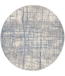 Calvin Klein Ck950 Rush - Ck950 Ivory Blue Area Rug 4 ft. X Round