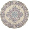 Nourison Grafix - Grf14 Ivory Pink Area Rug 8 ft. X Round