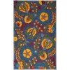 Nourison Aloha Navy Multicolor ALH17 3 ft. 6 in. X 5 ft. 6 in. Rectangle Rug