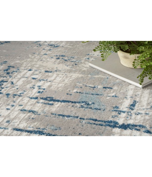 Nourison Concerto Ivory Grey Blue CNC01 7 ft. X 10 ft. Rectangle Rug